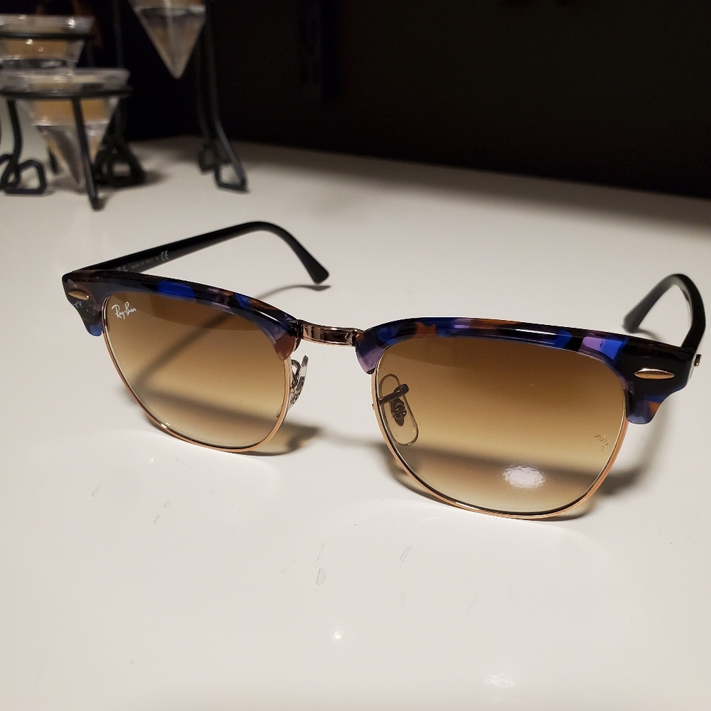 Mens Custom Ray-Ban Clubmaster Sunglasses